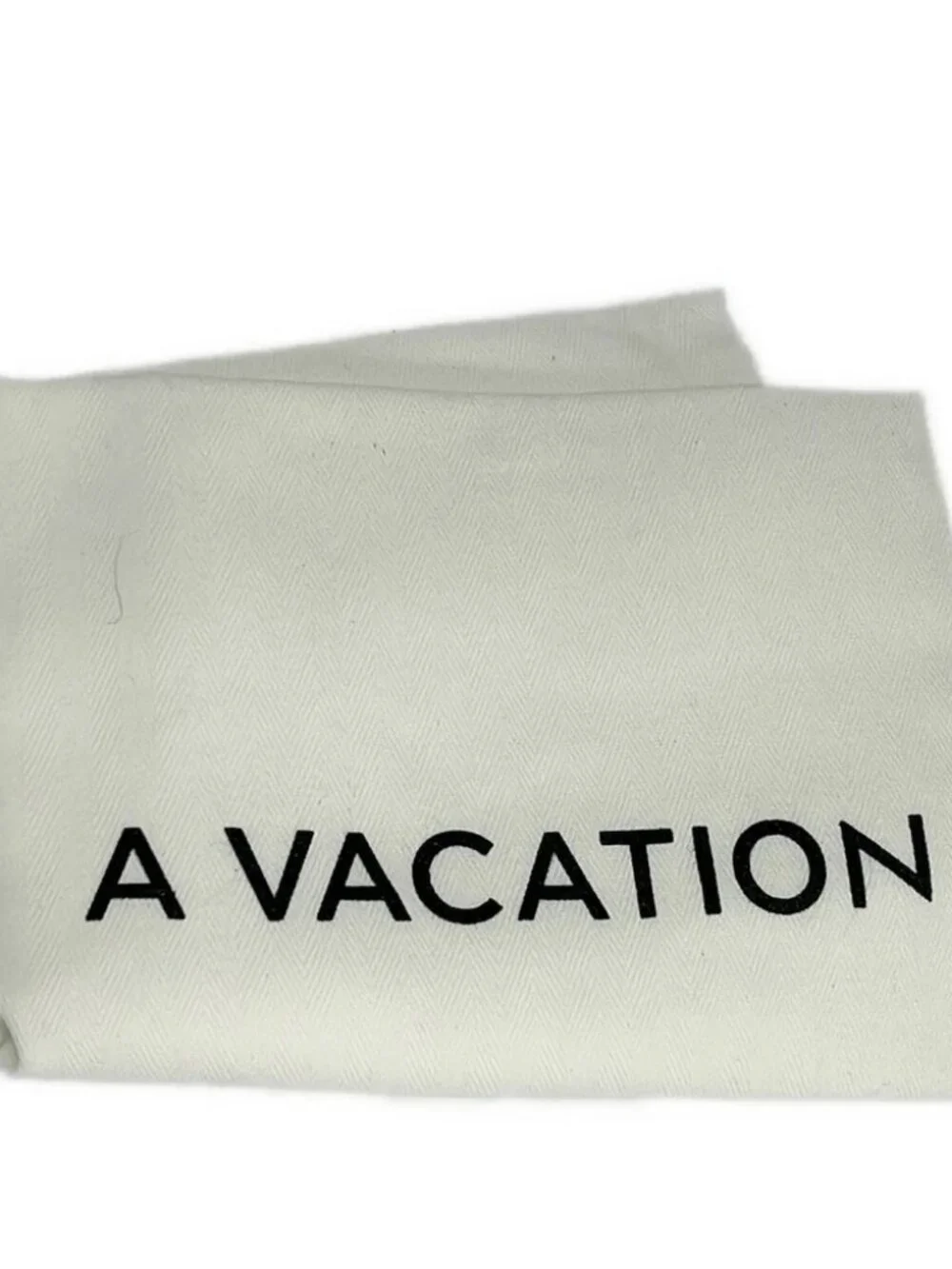 A VACATION 028-08141 Black Gray Leather Shoulder Bag
